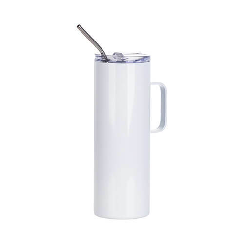 600 ml hrnek s uchem a brčkem