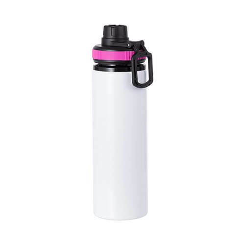 Hliníková láhev 850 ml - růžový uzávěr