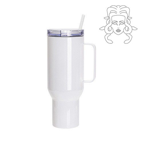 Nerezový cestovní hrnek 1200 ml s víčkem a brčkem